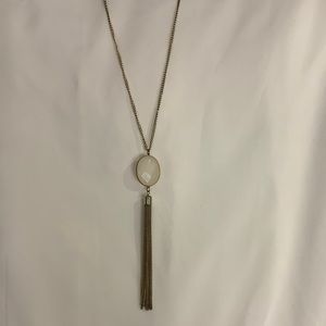 Gold Tassel Necklace!